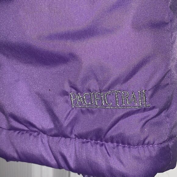 Pacific Trail Purple Snow Bib Heart Overalls - Size 12 Months - Picture 2 of 6